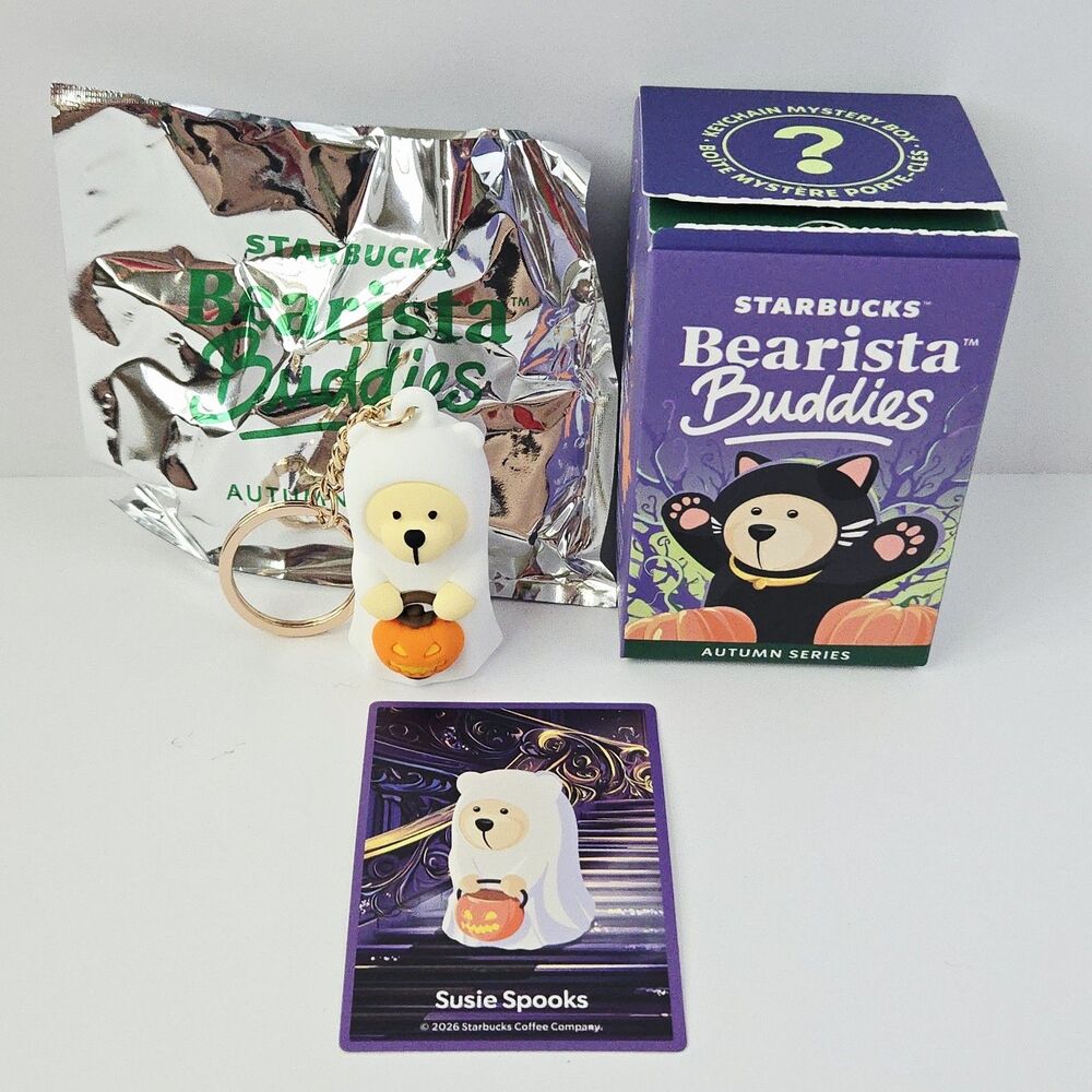 Starbucks 2026 Halloween Bearista Buddies Blind Box Autumn Susie Spooks Europe